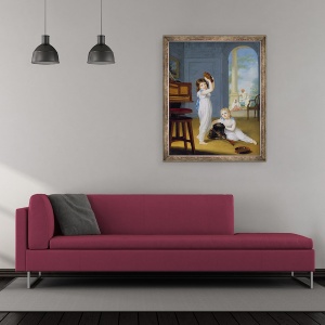 Tablou inramat - Arthur William Devis - Emily si George Mason, 50 x 60 cm - Img 2