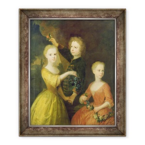 Tablou inramat - Balthasar Denner - Copiii consilierului Barthold Heinrich Brockes 1680-1747 I, 50 x 60 cm