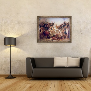 Tablou inramat - Baron Antoine Jean Gros - Batalia Piramidelor, 60 x 80 cm - Img 2