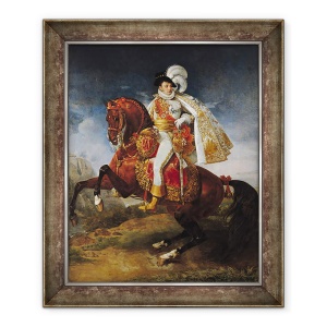Tablou inramat - Baron Antoine Jean Gros - Portretul Ecvestru al lui Jerome Bonaparte 1784-1860 1808, 70 x 85 cm