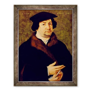 Tablou inramat - Bartholomaeus Bruyn - Portretul unui barbat De 49 de ani, 60 x 80 cm