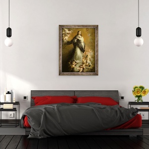 Tablou inramat - Bartolome Esteban Murillo - Conceptia Imaculata, 60 x 80 cm - Img 3