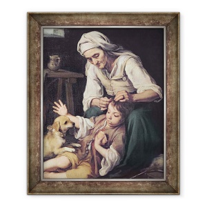 Tablou inramat - Bartolome Esteban Murillo - La Toilette Domesque, 70 x 85 cm