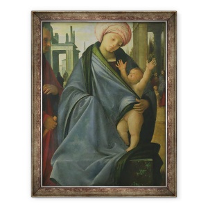 Tablou inramat - Bartolomeo Suardi Bramantino - Virgin si Copil, 60 x 80 cm