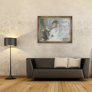 Tablou inramat - Berthe Morisot - Femeie la toaleta ei, 60 x 80 cm - Img 2