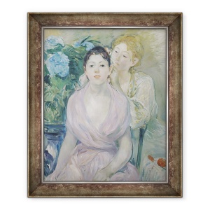 Tablou inramat - Berthe Morisot - Hortensia, sau cele doua surori, 50 x 60 cm