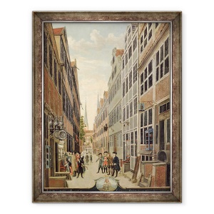 Tablou inramat - C. F. Feldt - Brandstweite in Hamburg, 60 x 80 cm