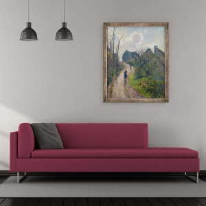 Tablou inramat - Camille Pissarro - Alpinism rutier spre Osny, 50 x 60 cm - Img 2