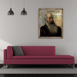 Tablou inramat - Camille Pissarro - Autoportret, 50 x 60 cm - Img 2