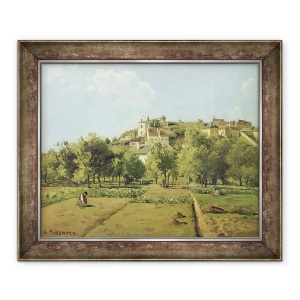 Tablou inramat - Camille Pissarro - Pontoise, sau Gradinile Schitului, Pontoise, 70 x 85 cm