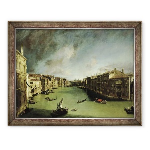 Tablou inramat - Canaletto - Grand Canal, vedere la Palazzo Balbi spre Podul Rialto, 70 x 90 cm