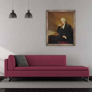 Tablou inramat - Carl Frederick von Breda - Portretul lui James Watt 1736-1819 1792, 70 x 85 cm - Img 2
