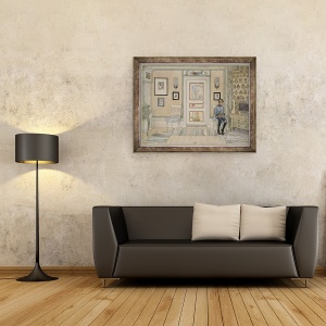 Tablou inramat - Carl Larsson - In the Corner, din seria A Home, 70 x 90 cm - Img 2