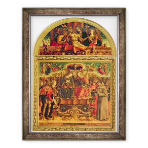 Tablou inramat - Carlo Crivelli - incoronarea Fecioarei altar, 60 x 80 cm