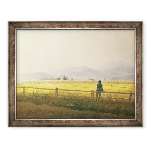 Tablou inramat - Caspar David Friedrich - Vedere de Schmiedebergerkamm, 60 x 80 cm