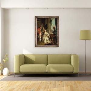 Tablou inramat - Charles-Amedee-Philippe van Loo - Experiment pneumatic, una dintr-o serie, 60 x 80 cm - Img 2