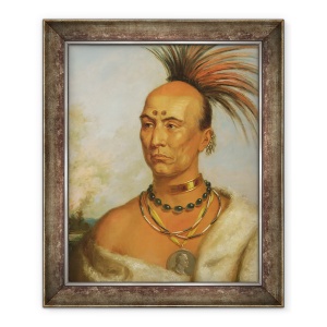 Tablou inramat - Charles Bird King - Makataimeshekiakiak Black Hawk c.1853, 70 x 85 cm