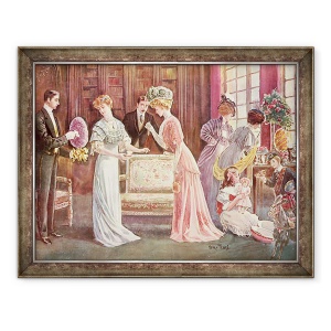 Tablou inramat - Charles Henry Tenre - Oua de Paste in oras, 70 x 90 cm