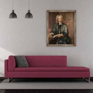 Tablou inramat - Charles Jervas - Portretul lui Jonathan Swift 1667-1745 c.1718, 50 x 60 cm - Img 2