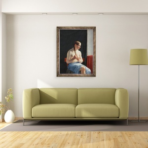 Tablou inramat - Christoffer-Wilhelm Eckersberg - Modelul, 60 x 80 cm - Img 2