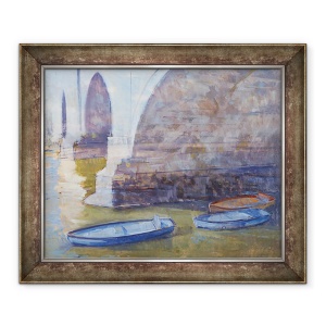 Tablou decorativ Richmond Bridge de Christopher Glanville, înrămat 50 x 60 cm
