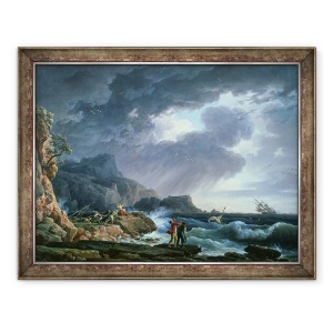 Tablou inramat - Claude Joseph Vernet - Un Seastorm, 60 x 80 cm