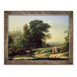 Tablou inramat - Claude Lorrain - Peisaj cu Cephalus si Procris Reunite de Diana, 60 x 80 cm