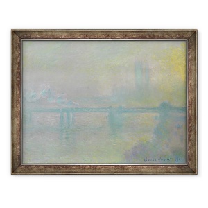Tablou inramat - Claude Monet - Charing Cross Bridge, Londra, 60 x 80 cm