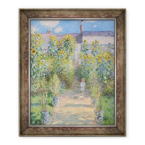 Tablou inramat - Claude Monet - Gradina artistului de la Vetheuil, 70 x 85 cm