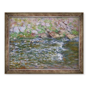 Tablou inramat - Claude Monet - Rapids pe Petite Creuse la Fresselines, 70 x 90 cm
