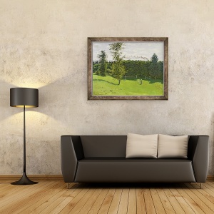 Tablou inramat - Claude Monet - Trenul in tara, 60 x 80 cm - Img 2