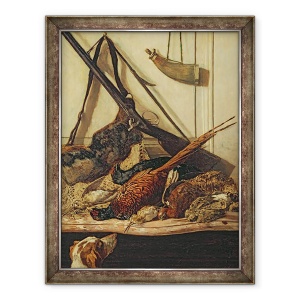 Tablou inramat - Claude Monet - Trofee de vanatoare, 60 x 80 cm