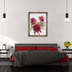 Tablou inramat - Claudia Hutchins-Puechavy - Bujori II, 60 x 80 cm - Img 3