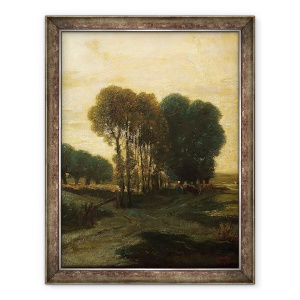 Tablou inramat - Constant-Emile Troyon - Un manunchi de copaci, 60 x 80 cm