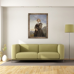 Tablou inramat - Constant Mayer - Melancolia dragostei II, 60 x 80 cm - Img 2