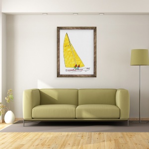 Tablou inramat - Daisy de Villeneuve - Culoare navigatie, 60 x 80 cm - Img 2