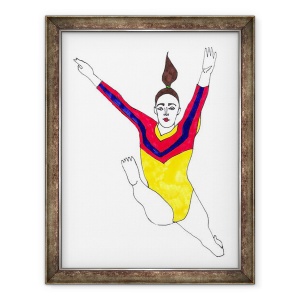 Tablou inramat - Daisy de Villeneuve - Gymnast, 70 x 90 cm