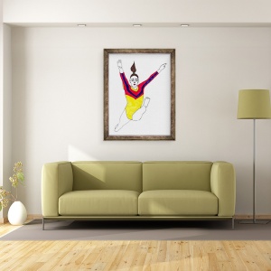 Tablou inramat - Daisy de Villeneuve - Gymnast, 70 x 90 cm - Img 2