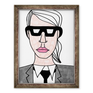 Tablou inramat - Daisy de Villeneuve - Karl Lagerfeld, 70 x 90 cm