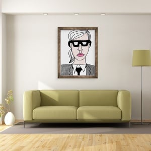 Tablou inramat - Daisy de Villeneuve - Karl Lagerfeld, 70 x 90 cm - Img 2