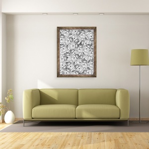Tablou inramat - Daisy de Villeneuve - mireasa, 70 x 90 cm - Img 2