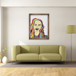 Tablou inramat - Daisy de Villeneuve - Par colorat, 70 x 90 cm - Img 2