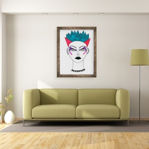 Tablou inramat - Daisy de Villeneuve - Punk, 70 x 90 cm - Img 2