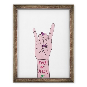 Tablou inramat - Daisy de Villeneuve - Rock n Roll, 70 x 90 cm