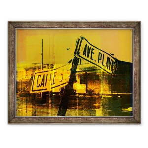 Tablou inramat - David Studwell - Sign Street, 70 x 90 cm