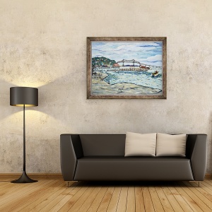 Tablou inramat - Deborah Eve Alastra - Astoria Heron, 60 x 80 cm - Img 2