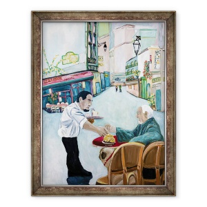 Tablou inramat - Deborah Eve Alastra - Cafeneaua St. Germain, 60 x 80 cm