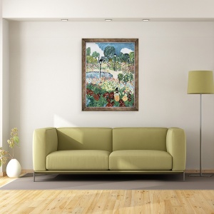 Tablou inramat - Deborah Eve Alastra - Gradina Trandafir, 70 x 90 cm - Img 2