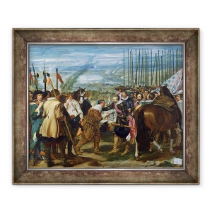 Tablou inramat - Diego Rodriguez de Silva y Velazquez - Capitularea lui Breda, 1625, 70 x 85 cm