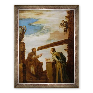 Tablou inramat - Domenico Fetti - Parabola Mote si Brinda, 70 x 90 cm